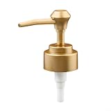 Cabezal de bomba de loción funcional para botellas de rosca 28/400 con diseño (oro mate)