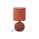 Matière : Grès Atmosphera Créateur d\'intérieur - Lampe à Poser Céramique Boule 25cm Terracotta