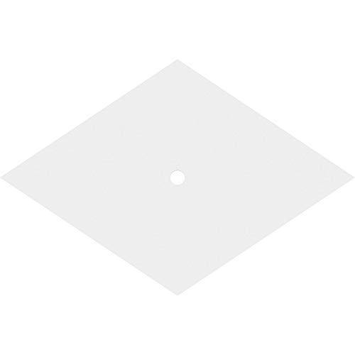 Image of Ekena Millwork CMP24X16DD-01000 Diamond Architectural Grade PVC Contemporary Urethane Ceiling Medallions 24 inchW x 16 inchH x 1 inchID x 8 1 /2 inchC x 1 inchP