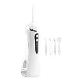 Munddusche – wiederaufladbarer kabelloser Reiniger, 200 ml, Munddusche mit 3 Modi, für Gerät, Haus, Reise und Badezimmer