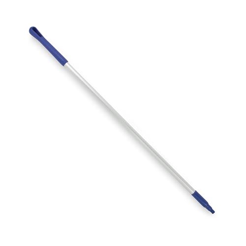 Image of SPARTA Adjustable Aluminum Broomstick, 48 inch Mop and Broom Handle Replacement with Color-Coded System for Environments with Harsh Cleaning Agents, Aluminum, 48 Inches, Blue