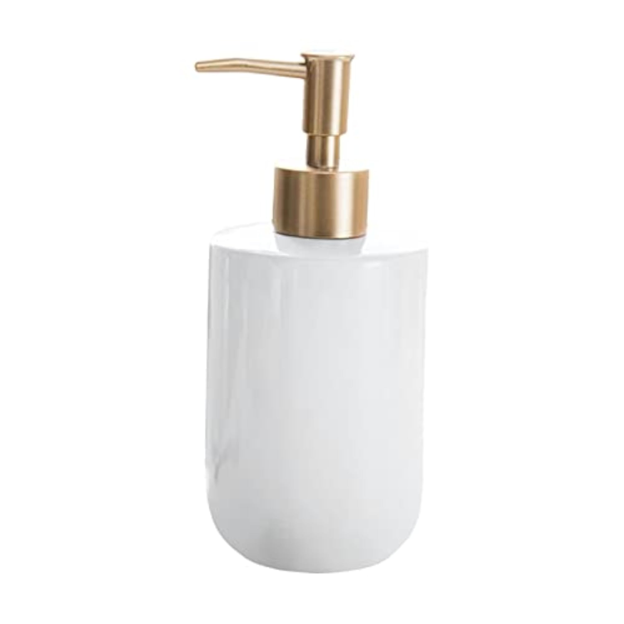 Refillable Pump Bottle for Liquid Soap Dispenser, White