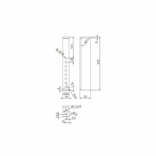 Deichselbox Blackit 2-550x250x295mm Anhängerbox Werkzeugkasten Anhänger Staukiste Werkzeugkiste Box (Mit Universal-Halter)