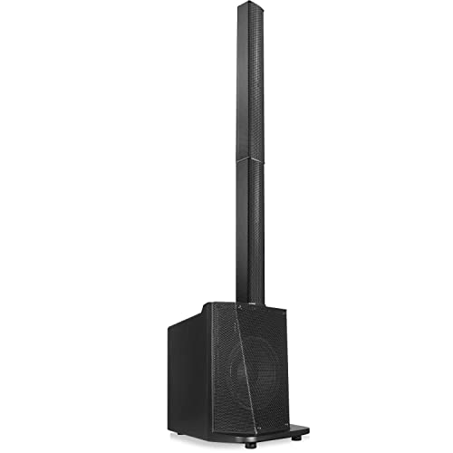 Pyle Line Array Column Speaker - Professional and Compact Sound System with 10 Inch Subwoofer, 8 x...