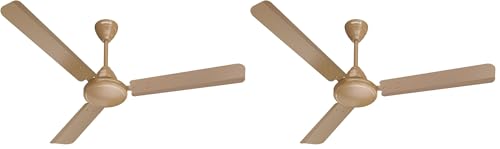 Havells Mozel XP 1200mm Ceiling Fan, Best in Class Base Fan with High Air Delivery, Energy Saving & 100% Pure Copper Motor | 2 Year Warranty | Desert Gold (Pack of 2)