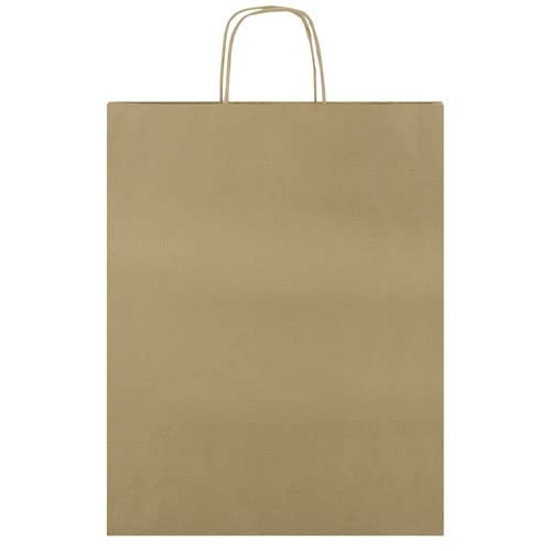 Bolsas marrones kraft retro con asas reforzadas y gramaje denso de 100g para comercios 2