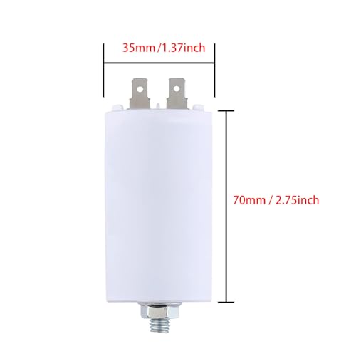 GTIWUNG 2 sztuki kondensator 8µf 450 V 50/60 Hz kondensator silnika CBB60 kondensator rozruchowy