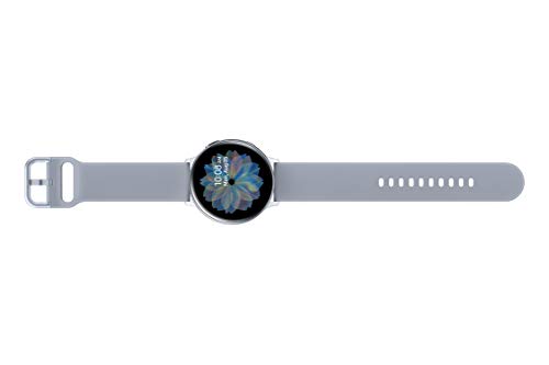 Image of Samsung Galaxy Watch Active 2 (Bluetooth + LTE, 44 mm) - Silver, Aluminium Dial, Silicon Straps