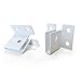 â€œUâ€ Brackets, 2-Pack, for Sign Substrate Mounting, .25â€ / Â¼â€ Material Corners, White Powder Coated Steel, 2 ea, Attach Sign Boards to a Post or Wall with Ease