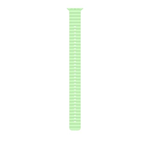 Image of Apple Watch Band - Ocean Band Extension - 49mm - Neon Green - Extra Large