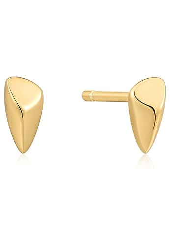 Boucles d'oreilles flèche dorée puces discrètes à porter au bureau comme en soirée