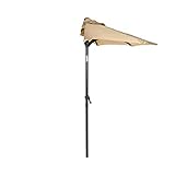 DESIGN: Der Sonnenschirm der Serie Siesta ist ein stilvolles Dekoelement mit einer Krone aus fünf Speichen und Stangen für ideale Aufspannung und Halt.