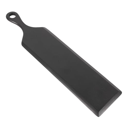 Bloomingville Acacia Wood Cheese and Cutting Board with Round Opening on Handle, Black