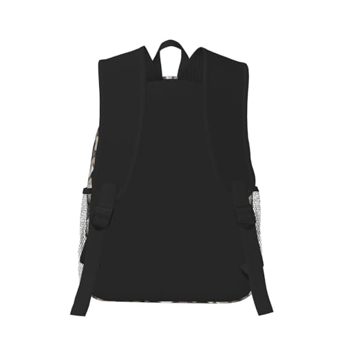 Sac à dos polyvalent noir imprimé galets en taille unique pour le quotidien