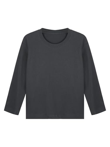 Toddler Boys Girls Pullover Sweatshirts Kids Lightweight Cotton Long Sleeve Shirts Crewneck Tops