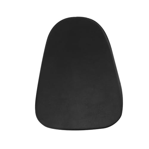 Coussin de dossier passager moto en finition cuir noir universel