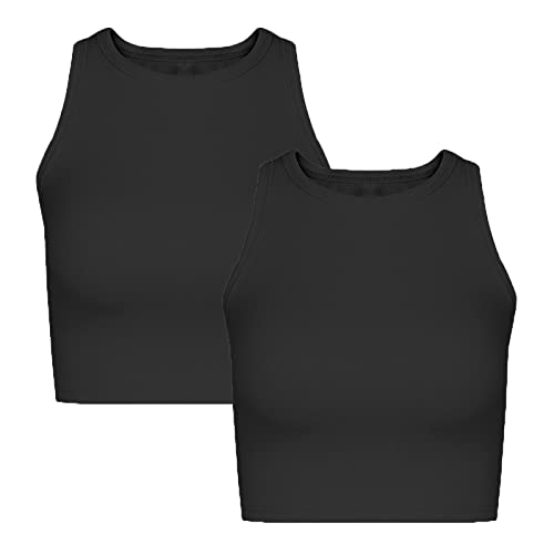 Nicytore 2 Pieces Basic Seamless Sports Tank Tops Sleeveless Racerback Yoga Workout just $19.99 at Amazon