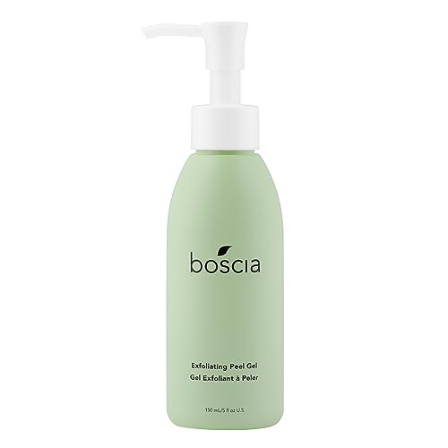 boscia Exfoliating Peel Gel - Vegan, Cruelty-Free, Natural Skin Care - Face Exfoliator with Multi-Fruit AHAs, Pomegranate Enzymes & More - For Sensitive Skin & All Skin Types - 5 Fl Oz