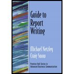 Guide to Report Writing (02) by Netzley, Michael - Snow, Craig [Paperback (2001)] B008CMJ3HY Book Cover