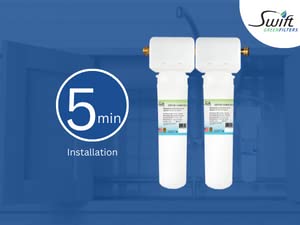 Miniatura 4 de Swift Green Filters Sistema bajo el fregadero de 10000 galones (sistema de doble vela) con capacidad ultra alta, certificado NSFANSI 42, conexión