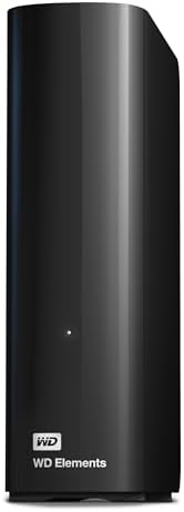 WD 24 TB Desktop HDD Elements, USB 3.0, (Extra for Photos, Music, Videos and All Other Files, Shock Resistant) Black