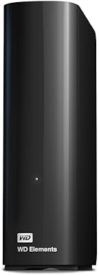 WD Elements 24 TB Disco duro externo de escritorio, Compatibilidad USB 3.0, Plug-and-Play solución para un fácil almacenamiento adicional de tus fotos, música, vídeos y archivos importantes.
