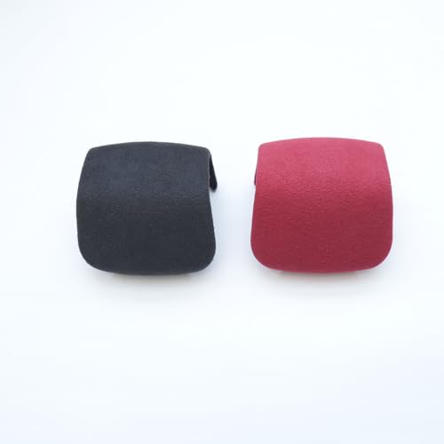 Suede Gear Shift Shifter Knob Cover Cap Trims for Range Rover Velar Sport 2022-2025 Land Rover Discovery 2021-2025 (Red Suede)