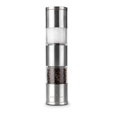 ROMINOX Salt and Pepper Mill, Stainless steel - satin brushed Cover