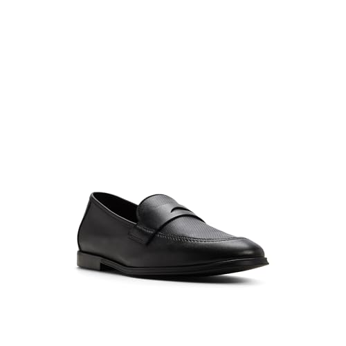 ALDO Men's Garret Leather Loafer, Open Black, 11 by ALDO - Used condition - Image 4