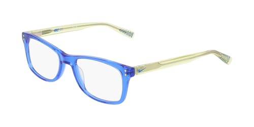 Monture lunettes de vue Nike 5538 enfant bleu jaune taille 49 pont 17