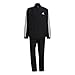 adidas Men's Essentials 3-Stripes Track Suit, Black/White, Medium
