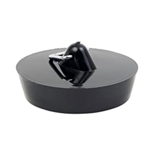 Schläfer 439719 | Tappo Lavandino Bagno in Pvc per Scarico Bidet e Vasca da 1 1/4con Ø 40,5mm, Tappo per Piletta Scarico Lavello, Colore Nero