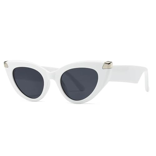 Lunettes de soleil étroites motif zèbre à monture géométrique ultra légère