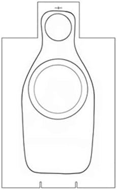 Official IALEFI Q Training Target Circles Added in Vital Areas Gray Size: 23" x 35"