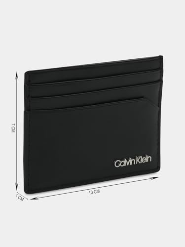 Image of Solid Black Leather Card Wallet