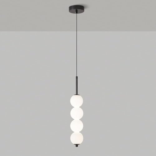 Lámpara de techo tipo araña de diseño francés minimalista en cristal soplado y metal oscuro 2
