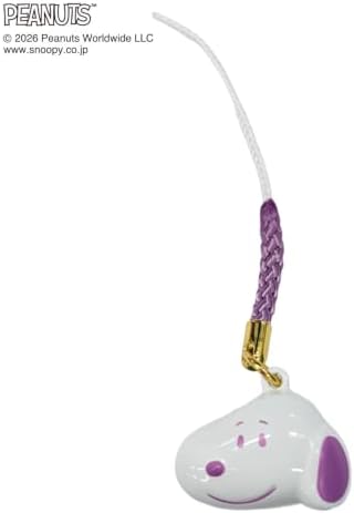 Gyukubo Corporation SN-451 Snoopy Woodstock Face with Suzuke, Colorful Strap, H0.6 x W0.9 inches (15.5 x 23 mm)