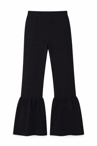 Image of T2F Girls Flared Leggings Pack of 5 | Cotton Stretch Bell Bottom Pants | Soft Comfortable for Kids