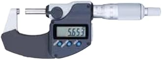 Digital Micrometer 293-340-30 Digital Micrometer Inch/Metric Ratchet Stop 0-1" (0-25.4mm) Range 0.00005" (0.001mm) Resolution for Measurement, Machining, etc