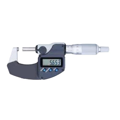 Digital Micrometer 293-340-30 Digital Micrometer Inch/Metric Ratchet Stop 0-1" (0-25.4mm) Range 0.00005" (0.001mm) Resolution for Measurement, Machining, etc