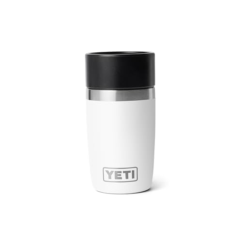 YETI Rambler 8 oz Travel Bottle, Stainless Steel, Vacuum Insulated with Leakproof Commuter Cap, White (Pack of 24)