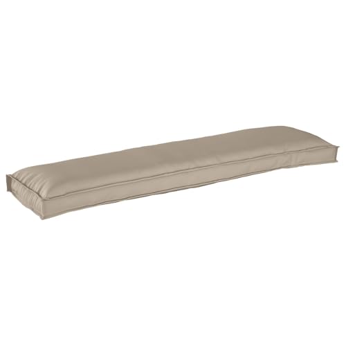 vidaXL Cojín rectangular de interior color gris pardo, almohada de poliéster para sofá, cama, decoración, 150 x 40 cm