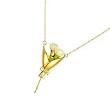 Générique Floral Necklace - Bouquet Pendant Jewellery, Copper Chain...