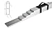 Bon 24-125 1-Foot 6-Inch, 2-Foot, 2-Foot 6-Inch, 3-Foot, 4-Foot, 6-Foot Aluminum Tile Screed Set