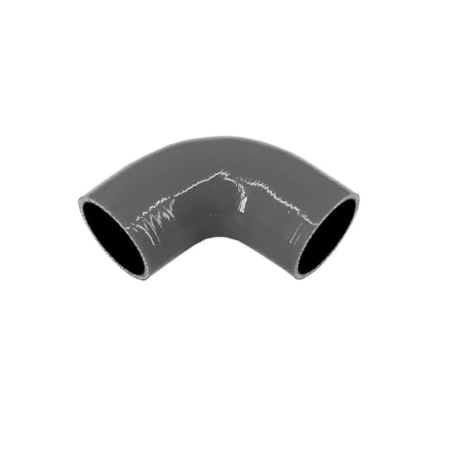 Tuyau d'admission turbo de voiture en silicone - Raccord coudé 90° universel gris de 70mm
