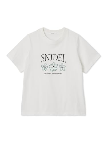 [�X�i�C�f��] SNIDEL���S�t�����[T�V���c SWCT252018 ���f�B�[�X WHT Free Size