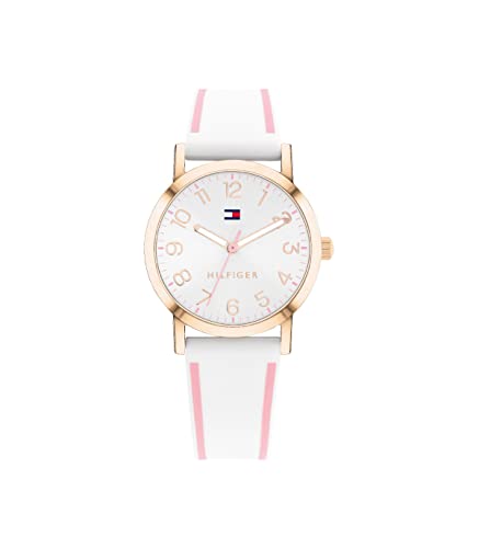 Tommy Hilfiger Orologio Bambina Bianco, Rosa e Oro Analogico 1720023,...