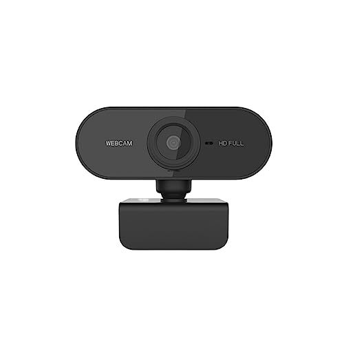Webcam, Cámara Web Full HD de 1080P con micrófono, cámaras de vídeo con Enchufe USB for PC, Ordenador portátil, Conferencia de Escritorio(1PCS Webcam)