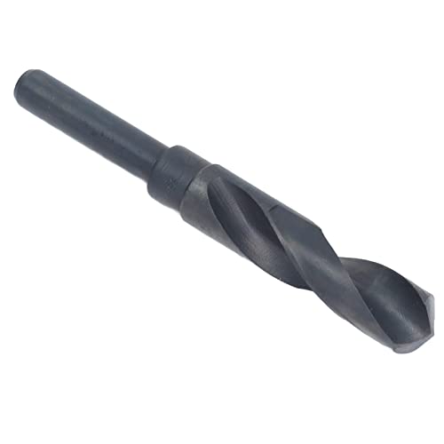 Drill Bits, 19mm Small Shank Drill Bit 1/2in Shank High Speed Steel Straight Shank Drill HSS Drill Bit Black Reduced Shank, Power Hammer Drills