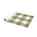 Olive Buffalo Check Foam Yoga Mat | Plaid Exercise Mat